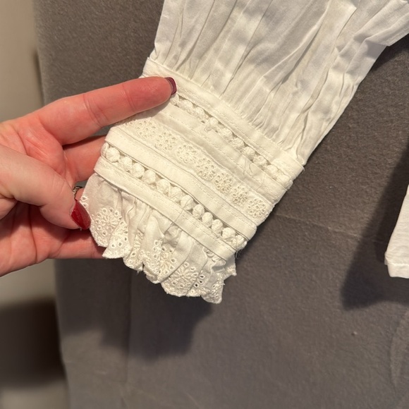 Boden Cream Ruffle Blouse - Picture 4 of 5